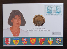 Numisbrief Monaco "La Princesse Caroline De Monaco" 1993 - neuwertig !