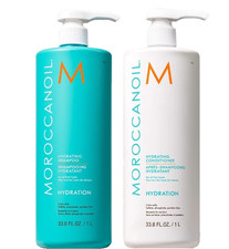 MOROCCANOIL Hydrating Shampoo Conditioner Bundle 33.8 oz / 1 Liter Each NEW