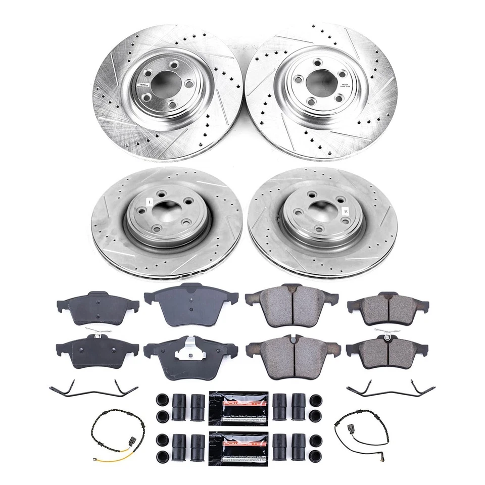 PowerStop K8891 Brake Kit For Jaguar XJ 2013-2015 Front Rear Foto 2 de 4