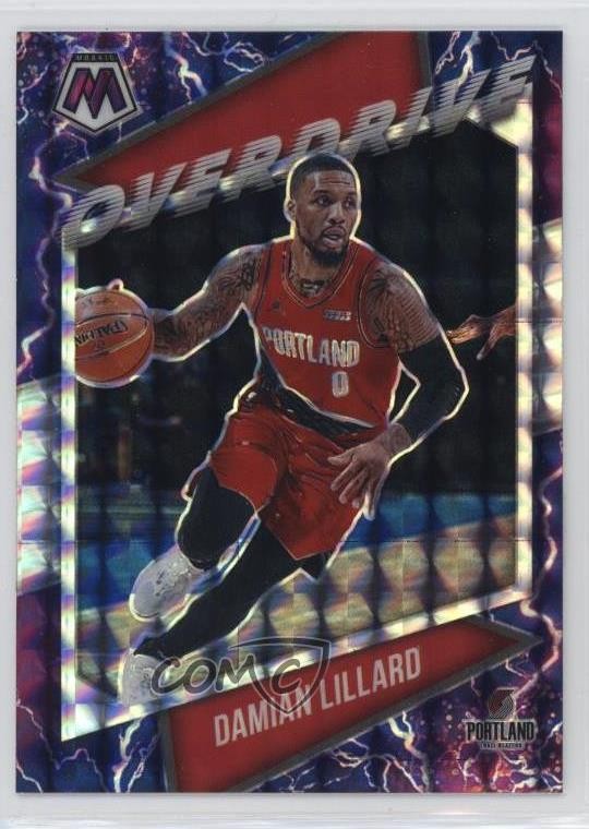 2020-21 Panini Mosaic Overdrive Damian Lillard #23 14mf