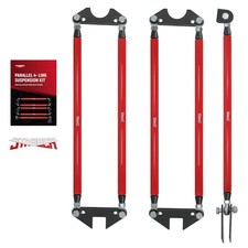 Rear Weld-on Parallel 4 Link Suspension Kit 24 Bars Rod Rat Truck Classic Red
