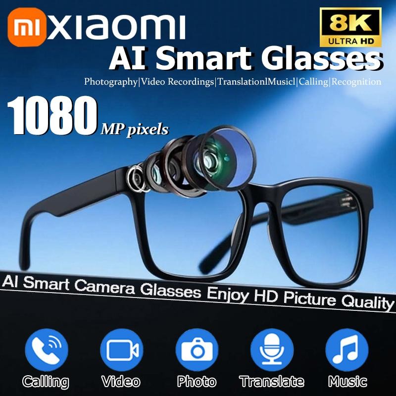 Xiaomi 8k Hd Ai Smart Glasses Photochromic Multifunction Bluetooth Calling Voice