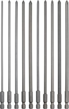 10 Pack Extra Long Phillips Screwdriver Bit Sets, 1/4 Inch Hex Shank Magnetic Sc