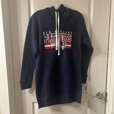 New England Patriots Hoodie Sweatshirt NFL Pullover size Juniors Small S 3/5