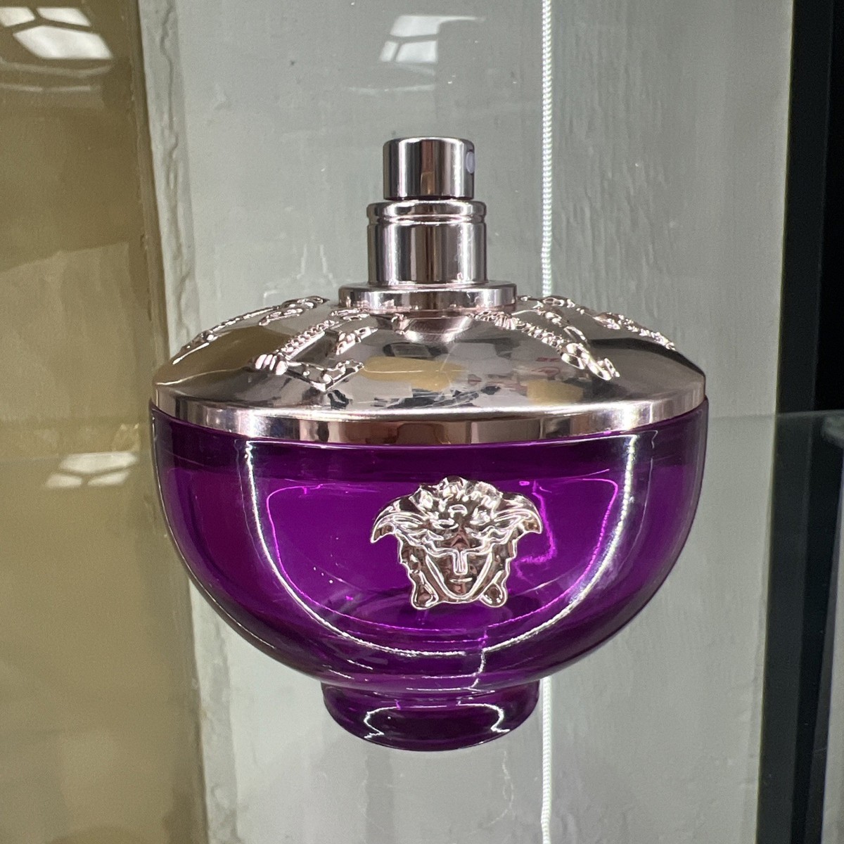 EMPTY BOTTLE! Versace Dylan Purple 3.4 oz EDP Perfume Women EMPTY