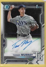 2021 Bowman Chrome Tanner Murray Rays 1st Bowman Auto (CB)