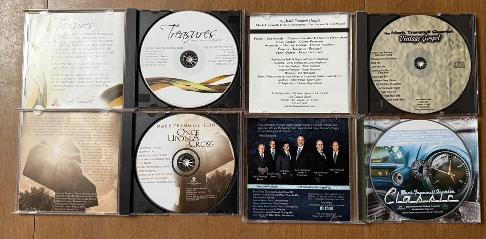 x4 SIGNED Mark Trammell Quartet CD Lot Classic Once Upon A Cross Southern Gospel - Image 3 of 4
