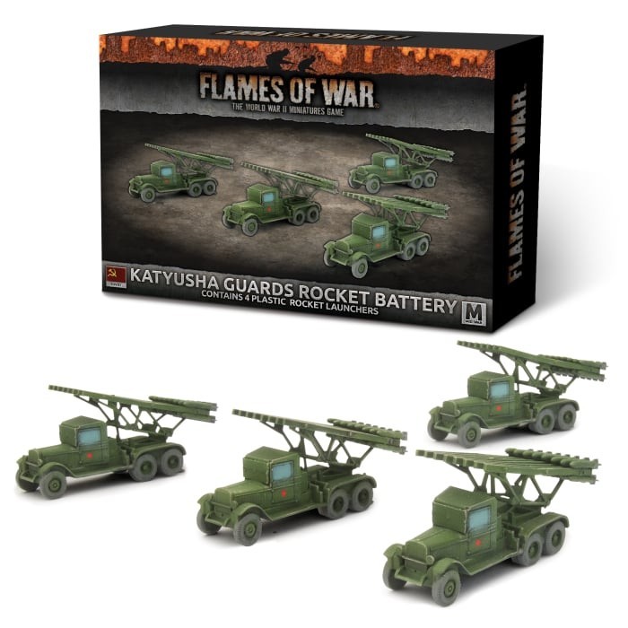 Soviet Katyusha Guards Rocket Battery - Mid-War - Brand New - Flames of War
