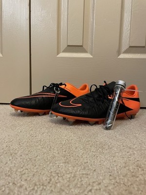 *VERY RARE* Nike Hypervenom Phinish II SG ACC Black/Orange Mens size 10