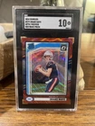 2024 Panini Donruss - Rated Rookie Drake Maye #379 Optic Preview Red Wave Prizm