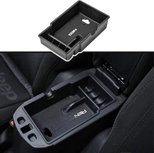 Center Console Organizer Tray Compatible with Accessories 2015-2019 2020 White