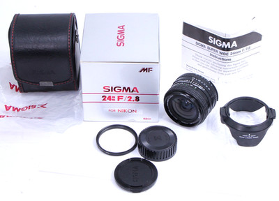 Sigma 24mm f2.8 24/2.8 Super Wide II MC Macro Lens for Nikon AI Camera Mint Box
