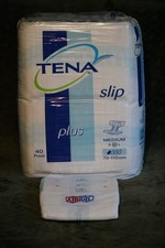 Sealed pack of 40 adult plastic diapers - Tena Slip Plus M - ABDL / Diaper lover