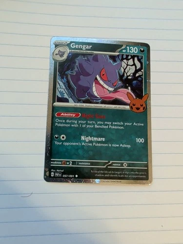 Pokémon TCG Halloween Trick Or Trade 2024 Gengar 057/091 Cosmos Rare