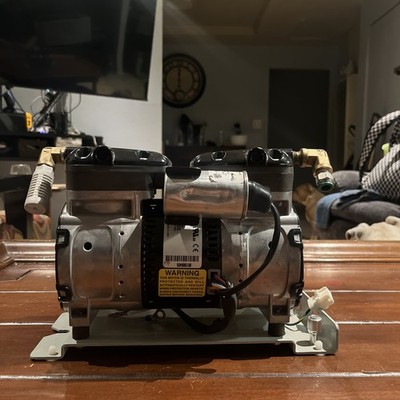 Gast K48ZZEFL-1162, Rocking Piston Twin Cyl Oil-Less Air Compressor Pumps