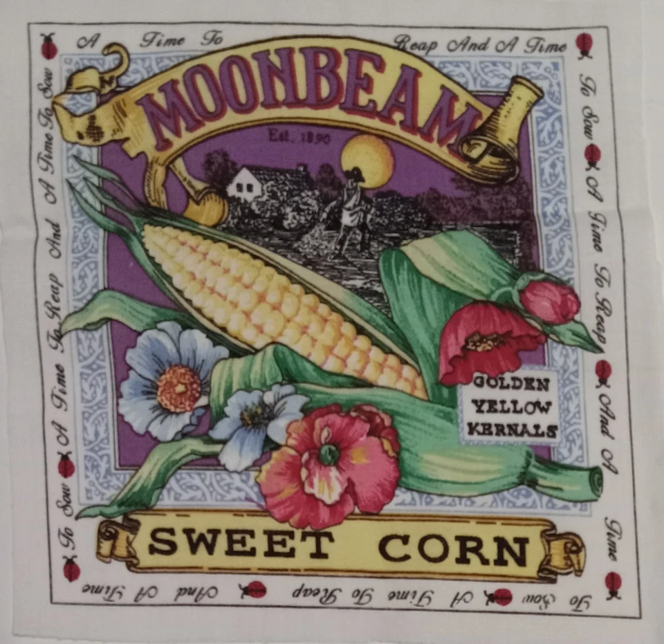 Lot of 6 "Secrets Of The Garden"~ approx 6.5"x6.5" Cotton Fabric Blocks Ecru BG - Image 3 of 4