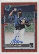 2020 Panini Donruss Optic Red Mojo Prizm 8/99 Ronald Bolanos #RRS-RB Auto uk2