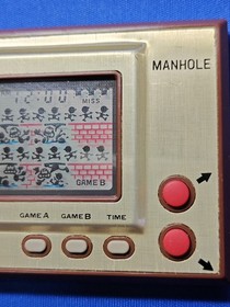 Nintendo Console System Manhole Game & Watch MH-06 Used Japan Import Video Game