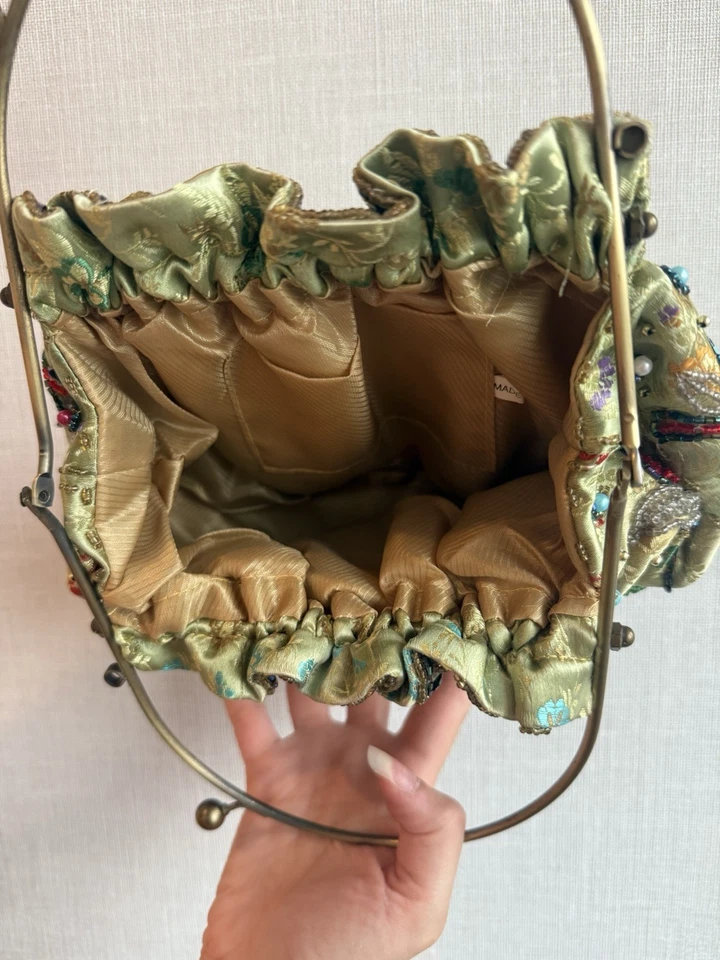 Bolso de noche vintage bordado con cuentas Foto 4 de 4