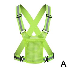 High Visibility Adjustable Reflective Safety Vest for Cycling Running Hiking