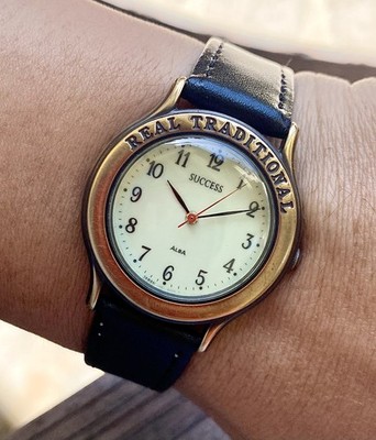 1994 Seiko Alba JDM Quartz Watch Lumibrite Full Lume Dial 32mm Bronze Patina