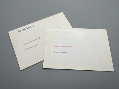 Bang & Olufsen Master Control Link 2 Owners Manual  & Installation Guide