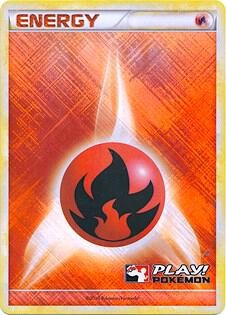Fire Energy - Pokemon Play! 2010 League Promo NM