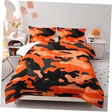 Bedding Set Size,uflage Camou Camouflage Comforter Set Queen Orange Camo