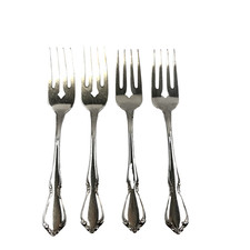 Oneida Deluxe CHATEAU Fine Flatware Set 18/8 Stainless, Set of 4 Salad Forks