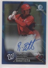 2016 Bowman Chrome Prospect Blue Refractor 68/150 Rafael Bautista Auto 00jz