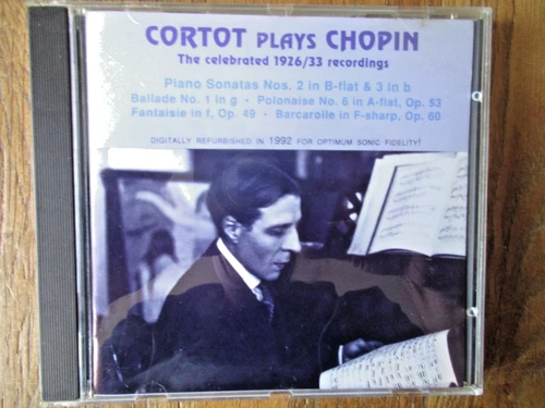 Cortot plays Chopin - The Celebrated 1926/33 Recordings / CD-717 / Mono Ed1 1992