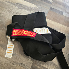 ShoulderDolly Moving Lifting Strap w/ Metal Buckle, Black