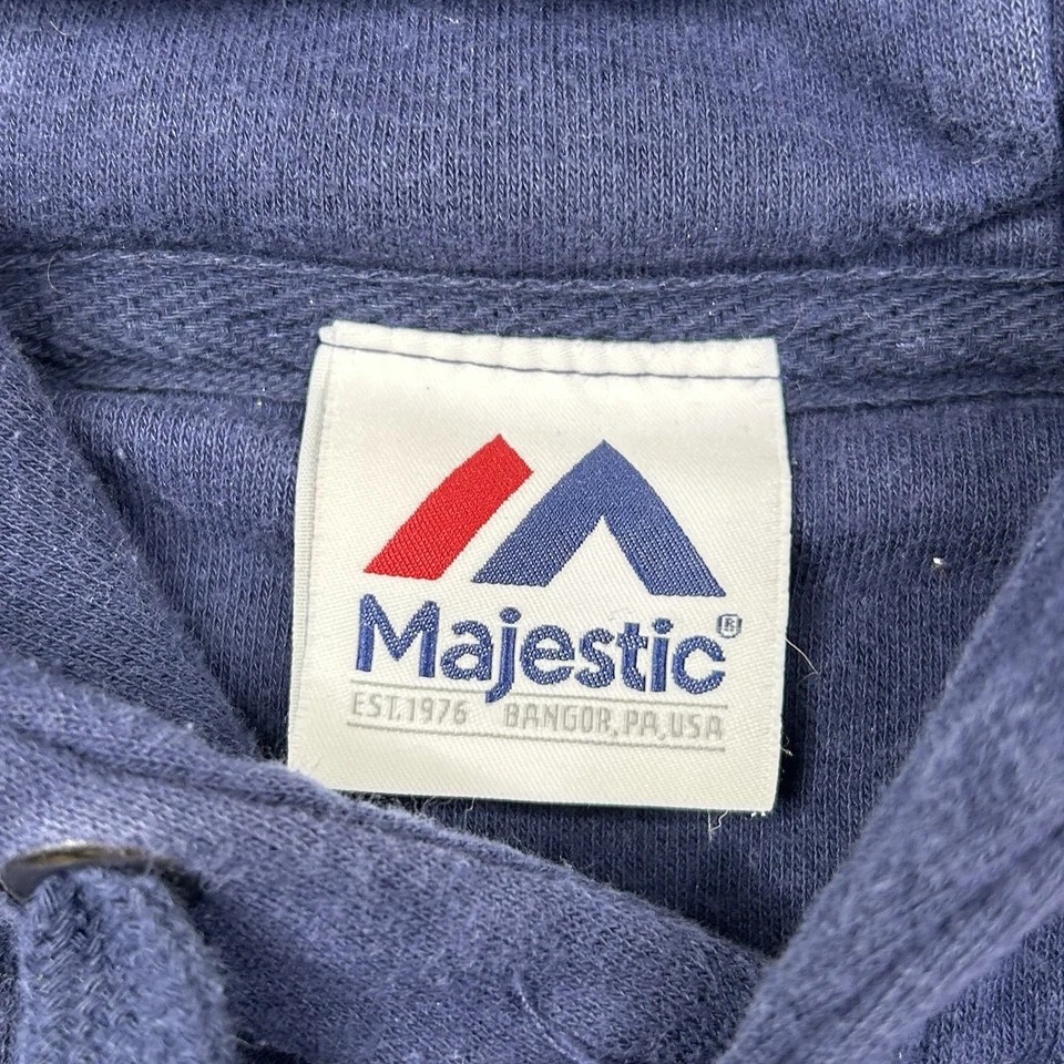 Винтажная толстовка с капюшоном Chicago Bears Majestic размер большой логотип NFL - Изображение 4 из 4