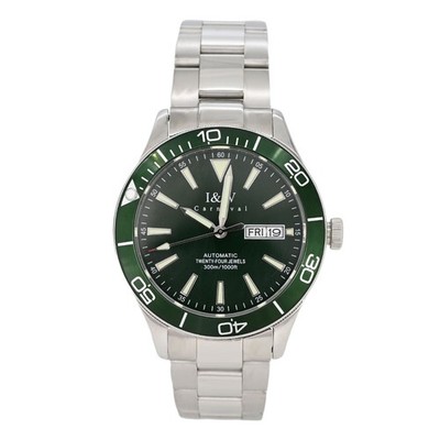 I＆W Carnival IW533-4 IW533 Silver Automatic Analog Green Silver