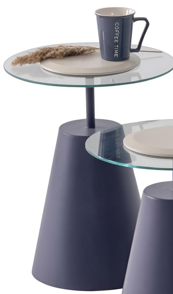 Stilvoller Blauer Beistelltisch Edle Wohnzimmer MöBel Ablagetisch-image
