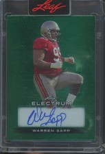 2025 Leaf Electrum Warren Sapp #BA-WS1 Auto Green /5