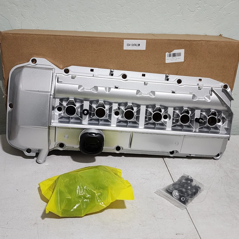 ALUMINUM Valve Cover w/ Gasket & Bolts&Cap for 03-06 BMW 325i 330i 525i X3 X5 Z4 - Image 2 of 4