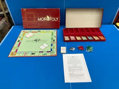 Monopoly Classique MIRO PARKER - Jeux de société ROUGE ancien Livré Gratuit N°3 - Photo 1/4