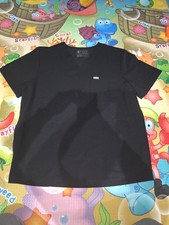 FIGS Black Technical Collection Short Sleeve Scrub Top XL