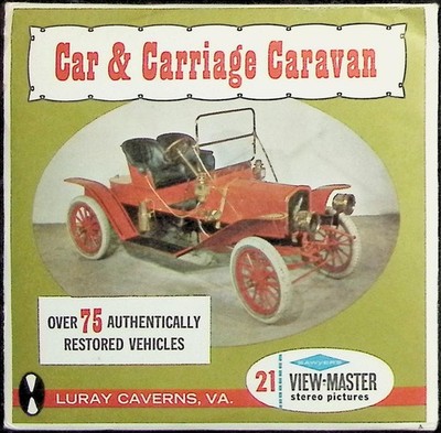 Car & Carriage Caravan Luray Caverns Virginia 3d View-Master 3 Reel Packet