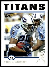 2004 Topps Chris Brown Tennessee Titans #96