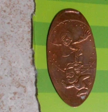 The Incredibles elongated penny Disneyland California USA cent souvenir coin