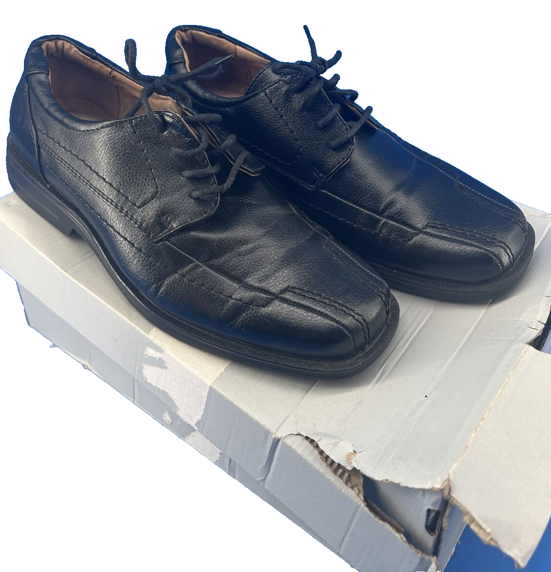 DEXTER Comfort Memory Foam Mens Square Toe Dress Shoes | 9 1/2 Men main image 4
