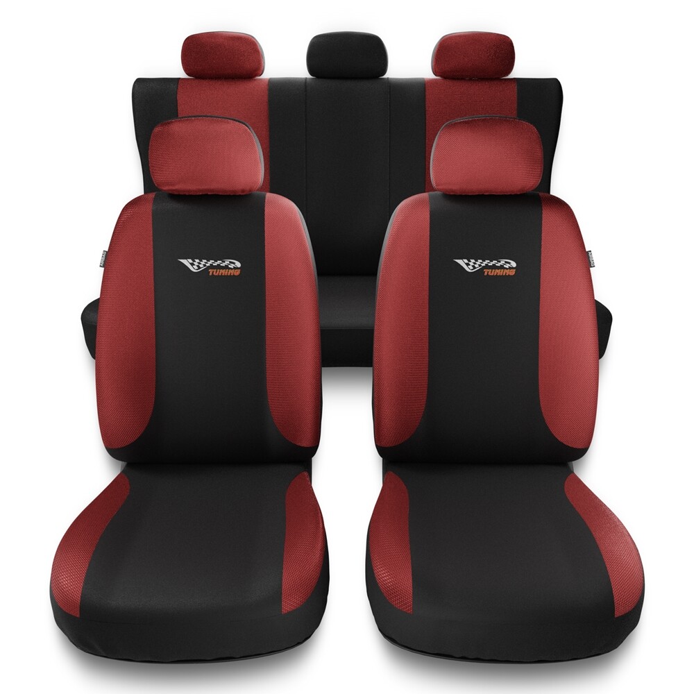 Fundas Asientos Universales Seat Altea (2004-2015) Mossa - Juego Completo Delantero/Trasero, Cuero Sintético