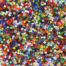 Czech Glass Seed Bead Color Mix One Ounce 1oz pack Bead Size: 12/0