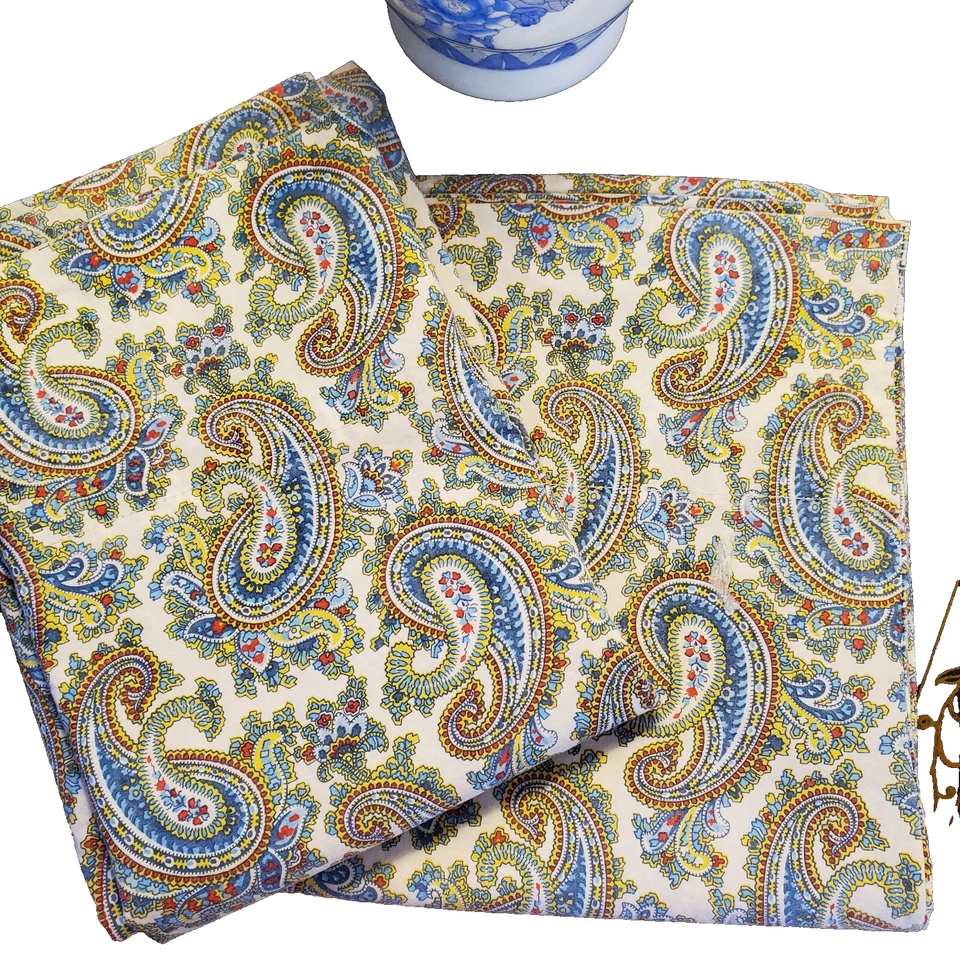 Juego de 2 fundas de almohada Lauren Ralph Lauren Royal Paisley tamaño king azul multicolor Foto 2 de 4