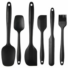 6pcs Silicone Spatula Scraper Set Heat Resistant For Cooking Baking Kitchen Tool