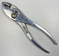 VINTAGE DIAMOND CALK & HORSESHOE CO. 6-1/4" SLIP JOINT PLIERS TOOL DULUTH USA