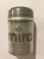 MIRA SHIMMER DUST FOR FACE AND BODY~SILVER SHIMMERING POWDER~SEALED~HTF~GLITTER!
