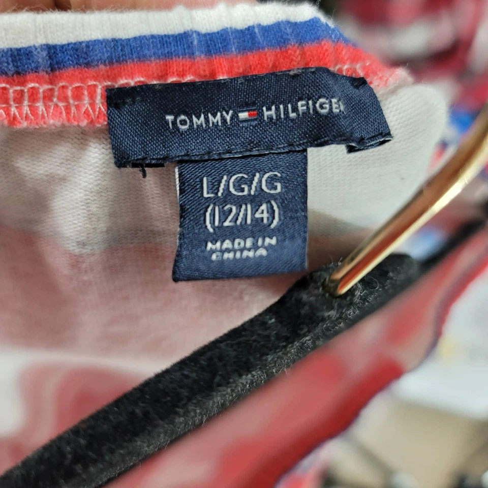 Tommy Hilfiger Girl's Striped Romper Size L (12/14) Foto 3 de 4